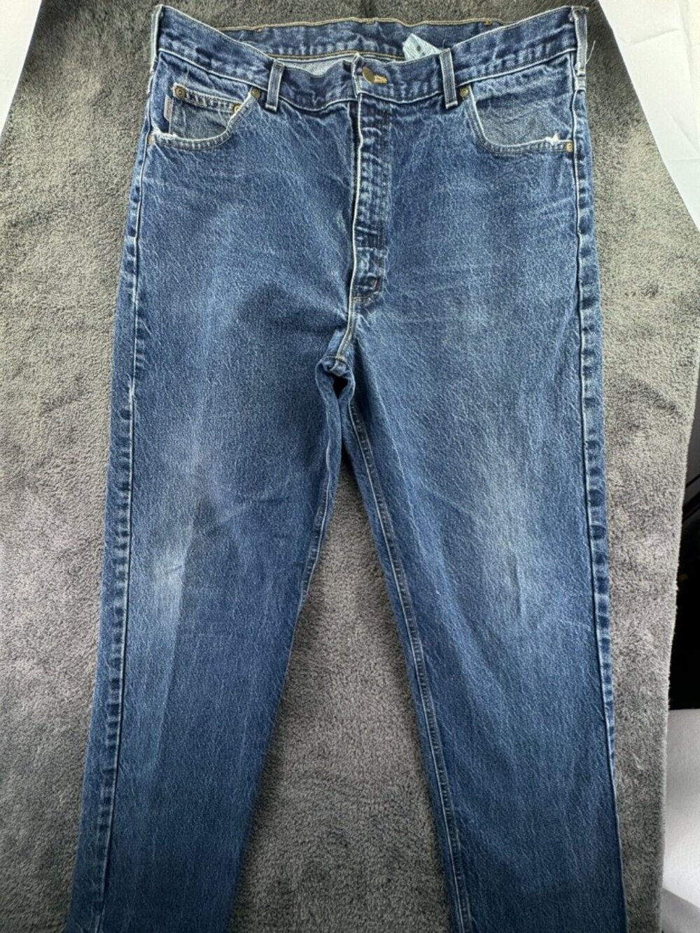 Carhartt B17 HDK Cotton Work Jeans USA Made 40x34 Denim Pants Men Outdoors Work